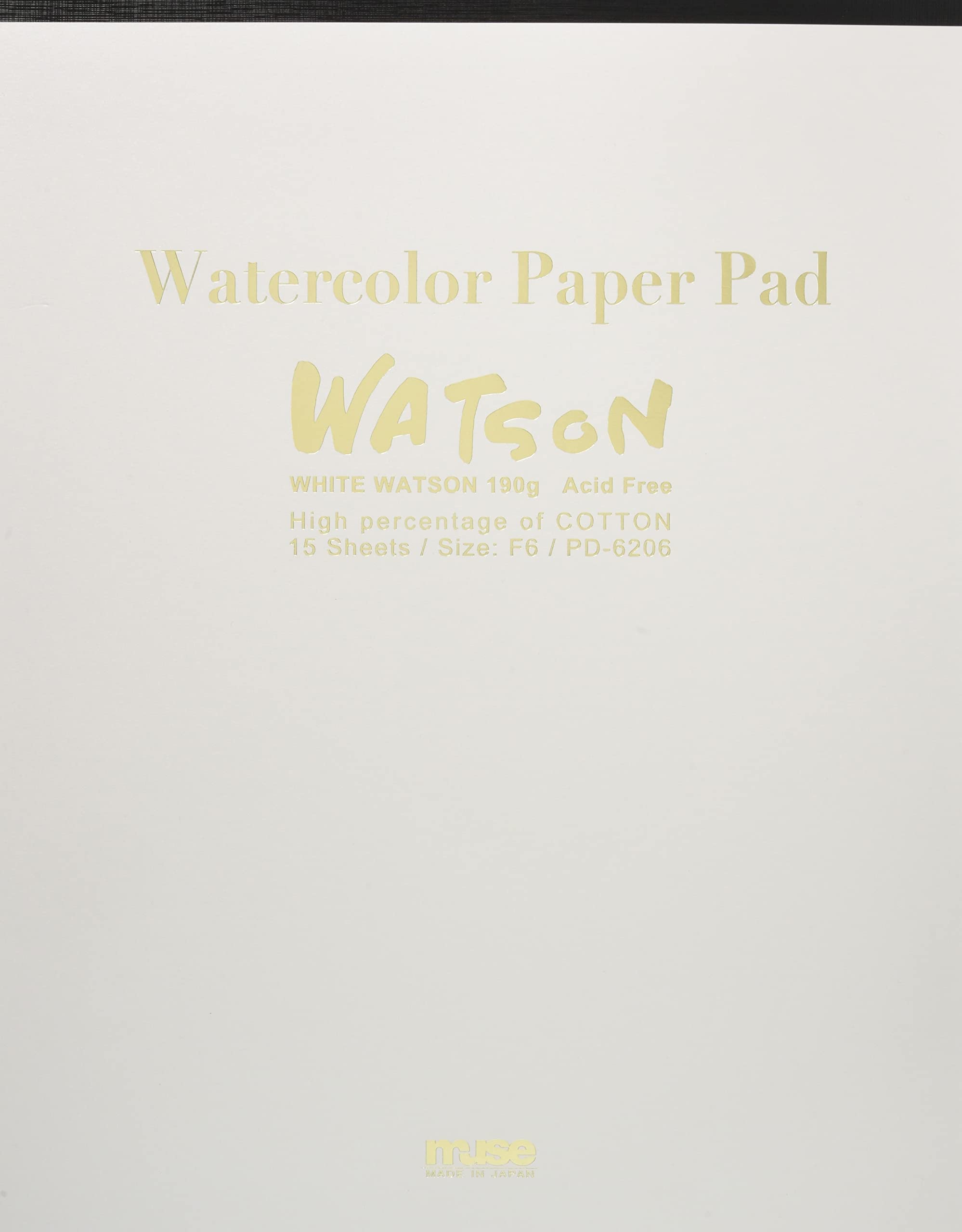 

Muse Watercolor Paper White Watson Pad 190g F6 F6 PD-6206 білий