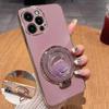 Applicable To iPhone15promax Mobile Phone Case 16e Apple 13 Quicksand Bracket 11 Electroplating 14 Anti-drop Protective Case