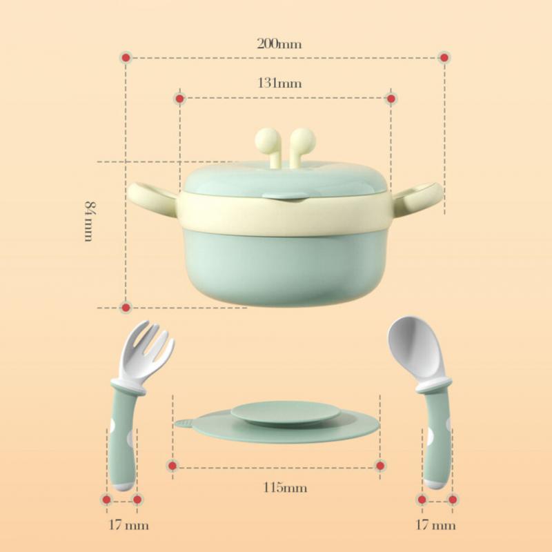 1 Set Suction Bowls For Baby With Anti-Slip And - Functions