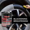 Tire Shine Wax - Black Polish for Both Inside and Outside of the Car,anti-aging,repairs Plastic Scratches,leather Sofa Seats,etc