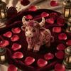 Handmade Gift Making Beginners DIY Sewing Kit Cow Patchwork Supplies Highland for Adults Fabric Doll