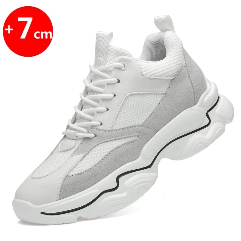 Fashion Fashion Lift Men Sneakers Casual Heightening Shoes Elevator Shoes Height Increase Shoes Insoles 7-8CM Height Increasing Shoes