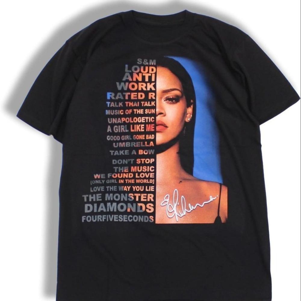 

Unisex Women Rapper Print TShirt Short Sleeve Artist Double Sided Print Crew Neck Loose Y2k Accessories Oversized T Shirt S