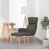 VidaXL Recliner Chair with Stool Dark Grey Velvet 3097821