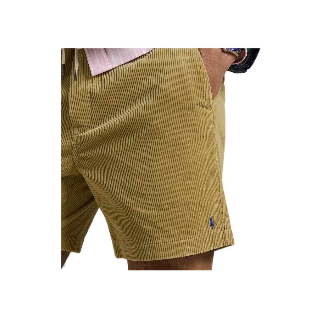 Polo Ralph Lauren Solid Drawstring Mid-Rise Casual Shorts Men Shorts Brown MNPOSHO14G20529-250