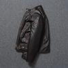 Stile RL Top Layer Oil Waxed Pelle di Vacchetta Vera Giacca Uomo Collo Alto Marrone Motociclo Giacca Uomo Biker Giacca Primavera Autunno