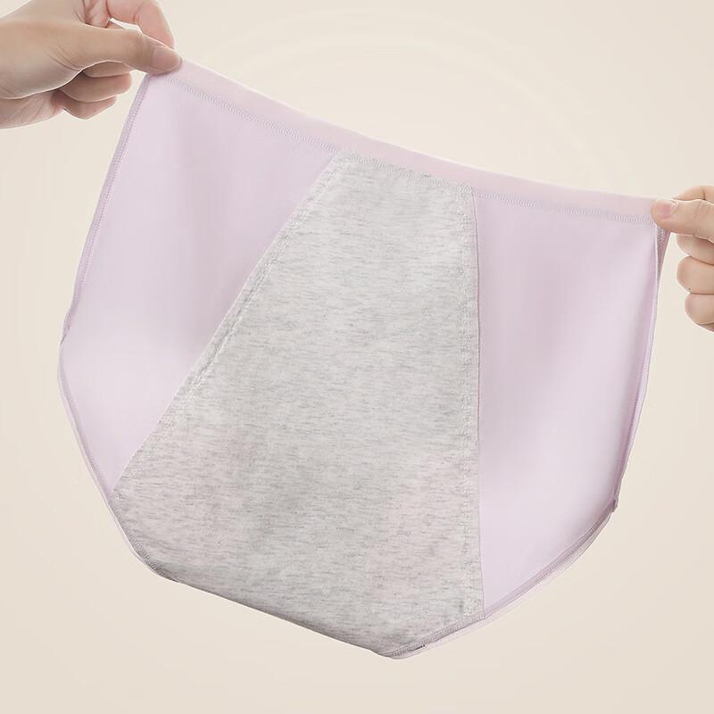 Fenteng Ke'an Women's High-Waist Pure Cotton Antibacterial Period Briefs (2-Pack)
