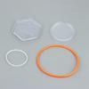 Rotary Tumbler Replacement Rubber Roller Belt Jewelry Polisher Seal Bucket Lid Kt6808 Finishing Machine Repair Accessory