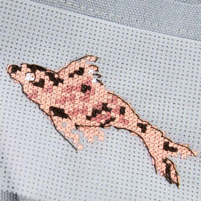 Toile à broder soluble - DMC - Personnalisable - 20x22cm - Blanc - 100% PVA