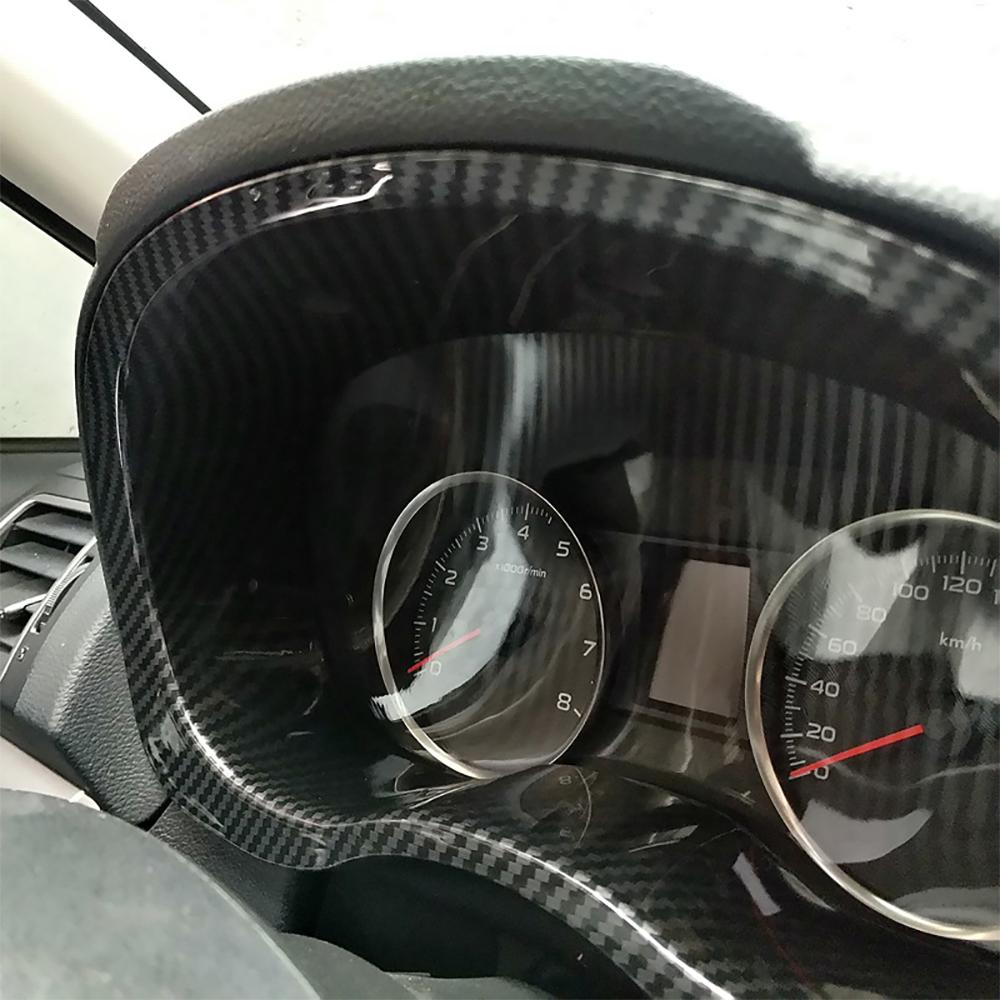 K-Car Dashboard Instrument Panel Cover Trim Frame ABS Carbon Fiber For Subaru Forester 2013-2018 XV 2012-2017