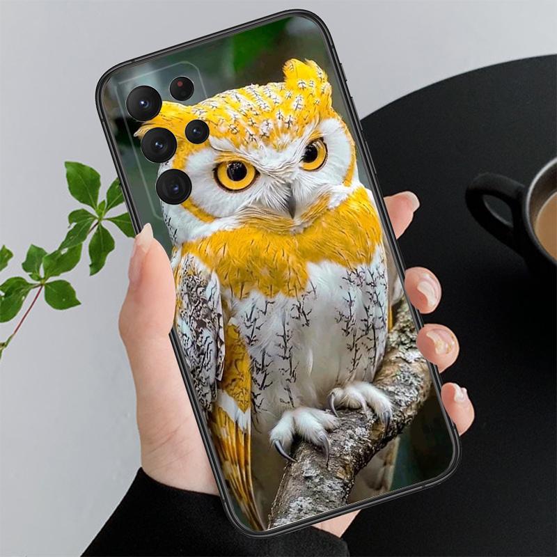 

Phone Case For Samsung A55 A16 A56 A36 A35 A15 A53 A54 A33 A34 A25 A05S A52 A52S A14 A26 A71 Cute Owl Cartoon A55