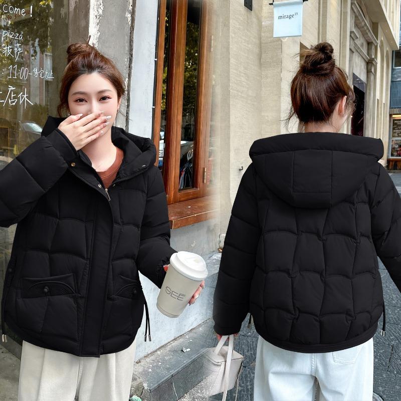 Large size short cotton-padded clothes for women's winter new casual plus fat plus bread loose cotton-padded jacket