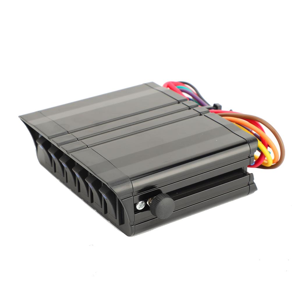 6 Gang Rocker Switch Controller Box DC8 to 12V Blue Light Universal for Lighting Appliances Car Vehicle
