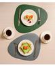 Dreieck Leder Tischset Küche Esstisch Matten Steak Pad Nicht-slipisolierung Pads Hotel Restaurant Home Decor