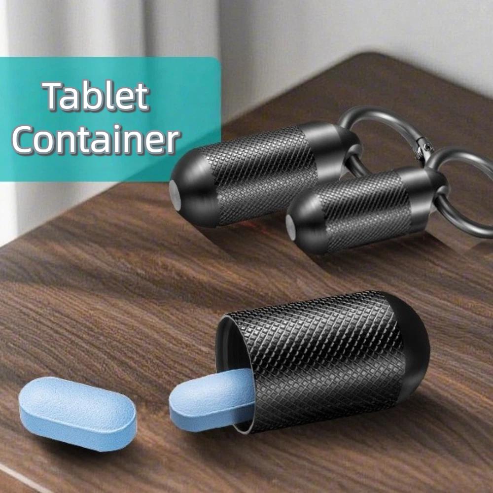 Metal Pocket Pill Holder Moisture-resistant Travel Pill Dispenser New Mini Key Chain Daily Use