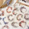 ZABC Retro Floral PET Sticker Pack: 15 Sheets for Romantic Floral-Themed Journaling