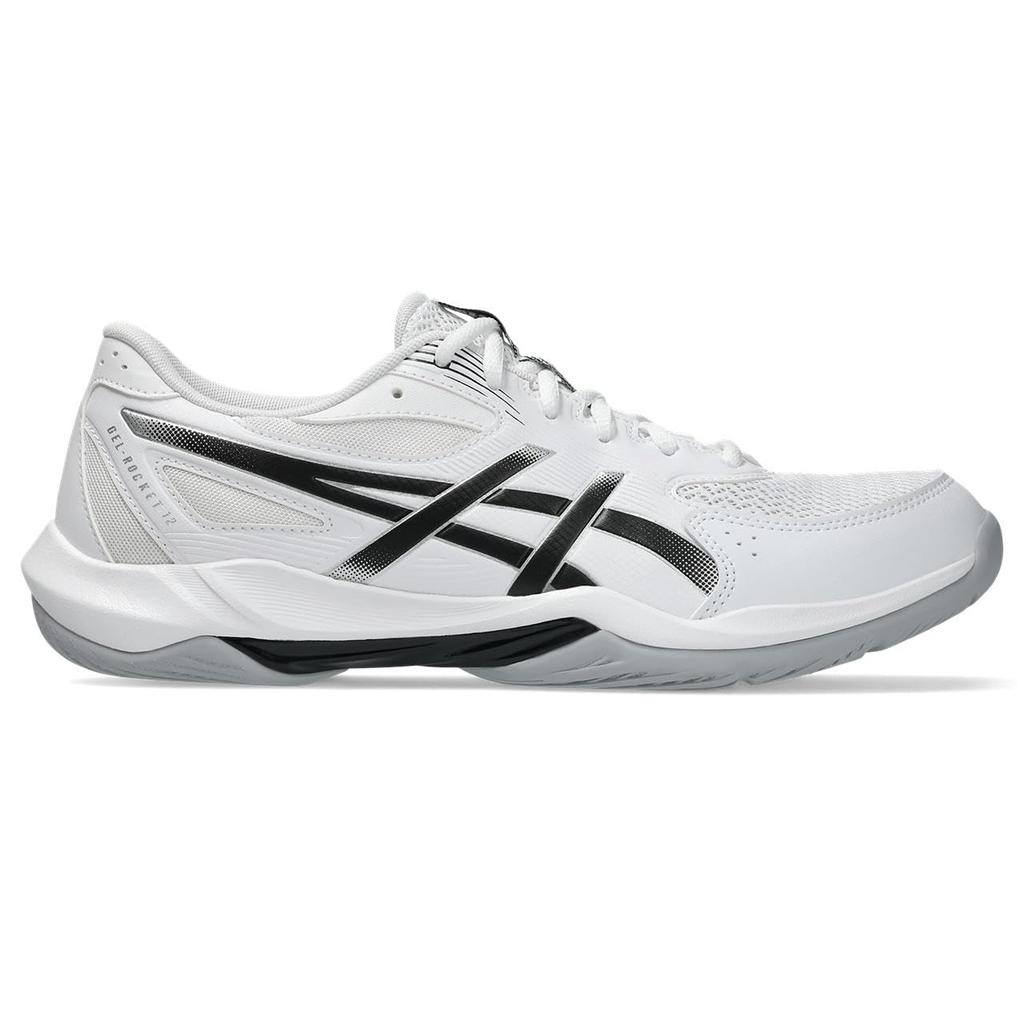 ASICS 12 Indoor Sports Shoes Unisex Size 101 2E GEL-ROCKET (1073A080), Adult, (White/Black), 26.0 cm,