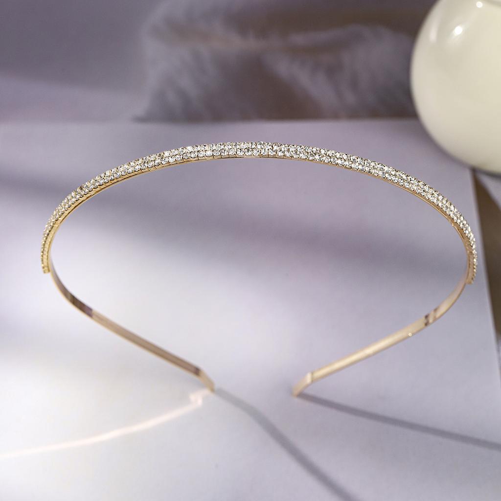Fashion Rhinestone Bridal Tiara Headpiece Silver Crystal Wedding Hair Accessories Women Birthday Party Rhinestone Crowns