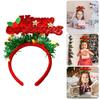 Set of 4 Sparkling Christmas Letter Headbands Christmas Letters Headbands for Girl Christmas Hair Accessories for Women