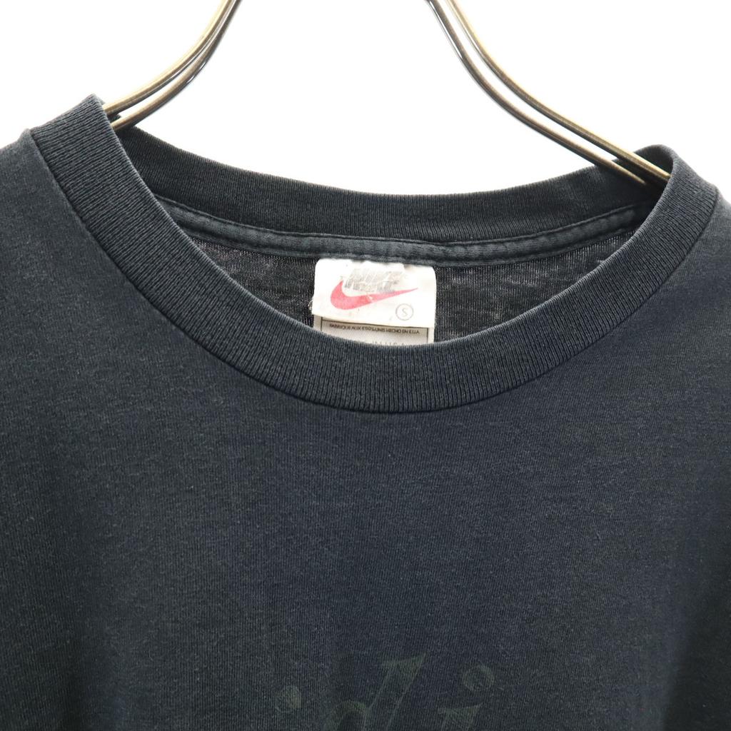 Nike 90s Made In USA Old White Tag Short Sleeve T-shirt S Black Men's Used