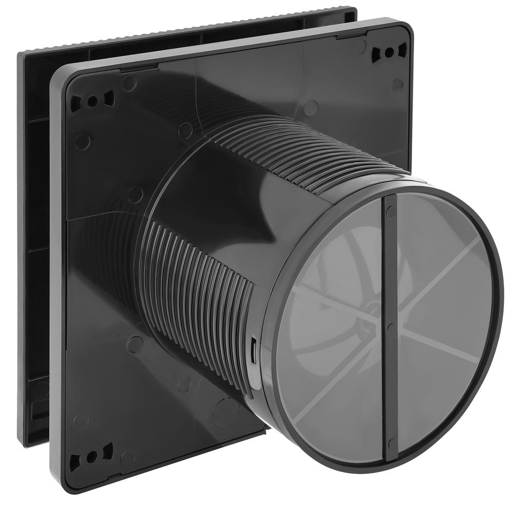 Badezimmerlüfter Ventis Linea 100 Schwarz H+T