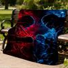1pc Battle, Flame Outdoor Personalized Flannel Blanket, Soft, Lightweight Personalized Flannel Blanket, Digital Printing,