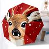1pc Deer Winter Automatic Folding Umbrella - 8-Rib Compact Travel Umbrella Durable & Portable for Outdoor Use, Perfect Gift for Birthdays081