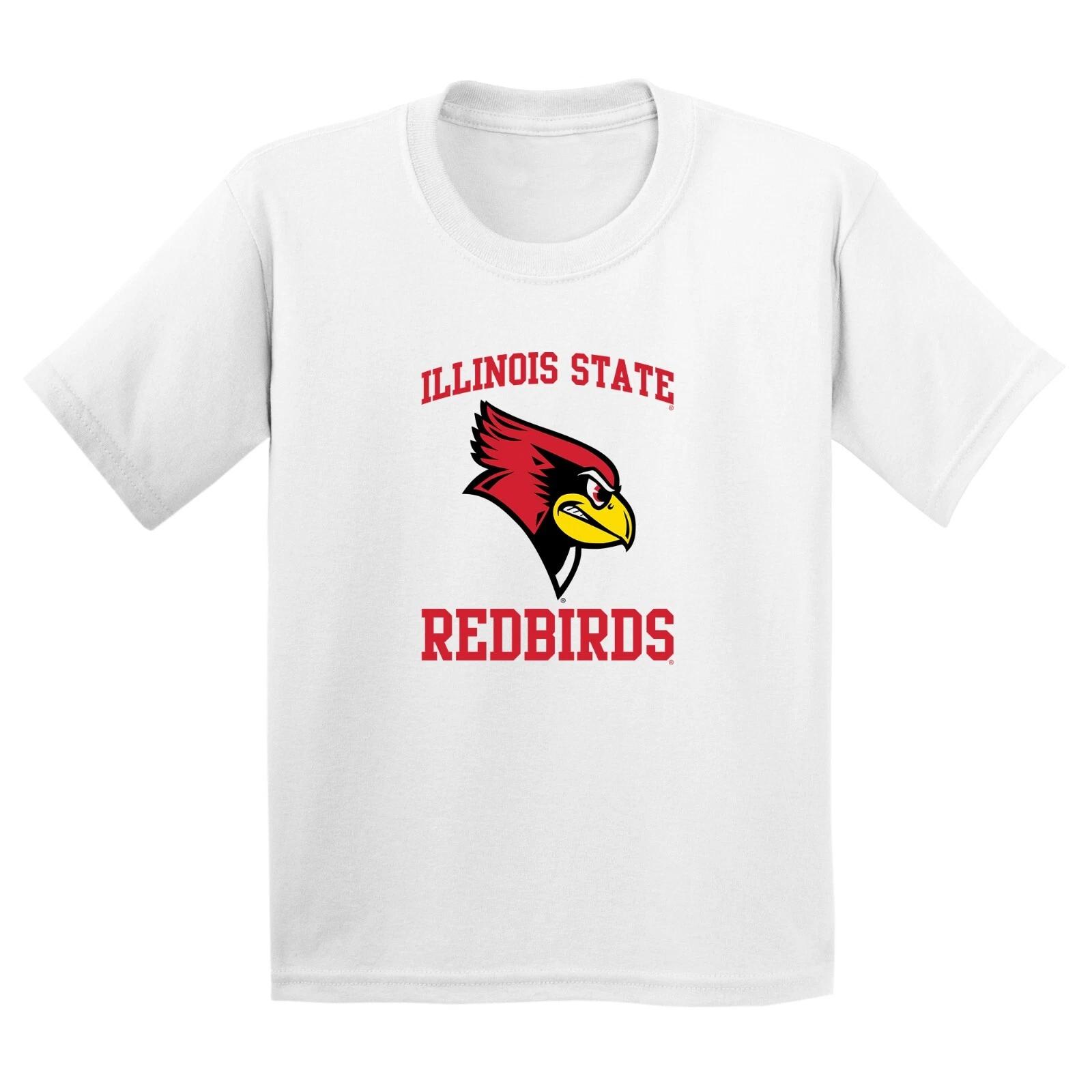 Illinois State Redbirds Arch Logo Youth T-Shirt - White S