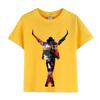 Kids Michael Jackson Rock N Roll T-Shirt Children's Fashion Crew Neck Top Summer Casual Clothes for Baby Boys And Girls
