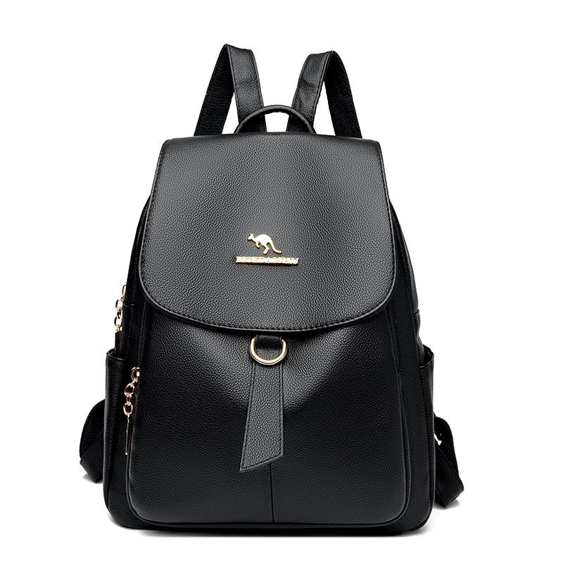 Backpack New Large Capacity Soft Leather Versatile Fashion Women's Backpack Travel Backpack