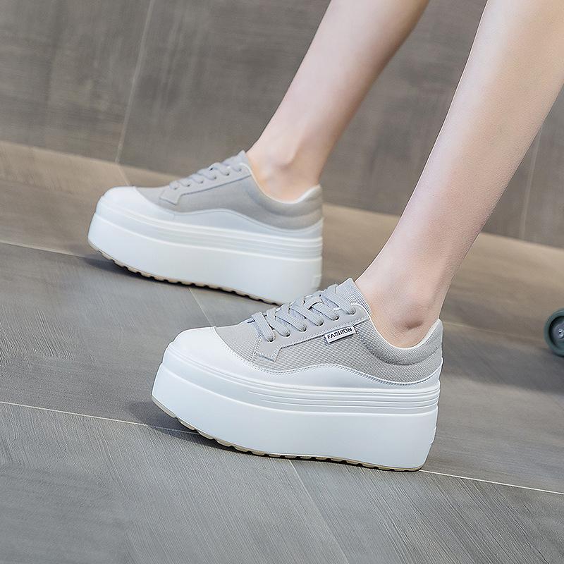 Fashion Dermis Explosive Pink Single Shoes Women 2025 New Small White Shoes Women All Fashion Thick Sole 8 Cm Trend Ins Simplejavascript