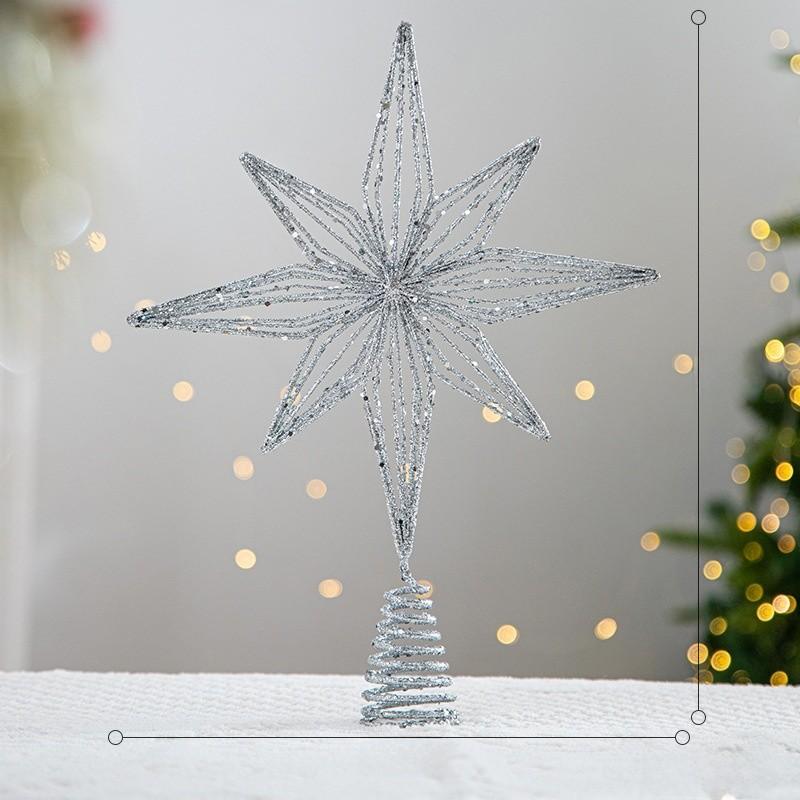 Christmas Modern Minimalist Tree Star Ornament 3d Snowflake Design Decor Festive