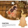 ERINGOGO Wood Serving Tray- Christmas Tree Shaped Wooden Serving Platters Decorative Appetizer Cheese Cookie Trays Sandwich Dessert Snacks Plates