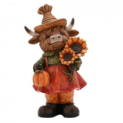 Country Living Highland Cow with Sunflowers