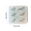 Silicone Keychain Molds Resin Jewelry Moulds Dog Shape Earring Molds Epoxy Resin Accessories for Making Accessories