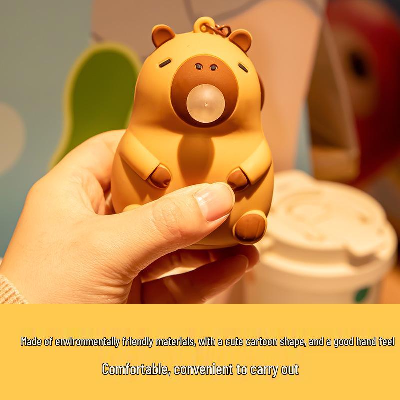 Capybara Bubble Squeeze Toy Keychain - Cute Stress Relief and Backpack Pendant