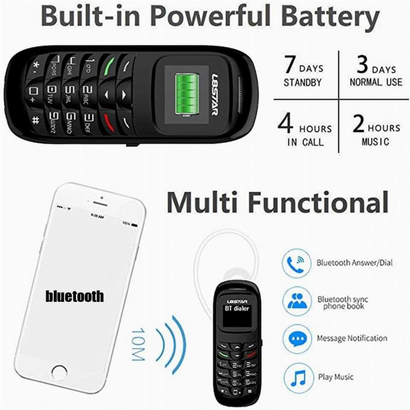 L8Star BM70 Mini-Mobiltelefon Bluetooth-kompatibles Handy Kabelloses Headset Handy-Dialer Gtstar