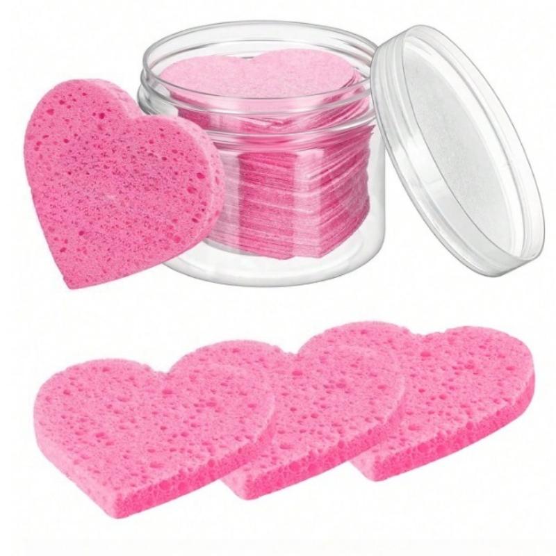 

10 шт. Натуральная целлюлозная губка для лица Профессиональные косметические спа-губки для очищения лица, эксфолиации маски, снятия макияжа для путешествий и дома 10pcs розовый