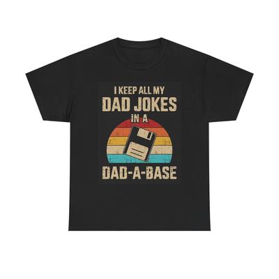 Halte Papa-Witze in einem Papa-Base Grafik-T-Shirt fest. Lustiges Unisex Heavy Cotton T-Shirt