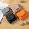 Short Style Credit Card Holder Slim Design Business Card Holder Fashion Leather Wallet  Ladies