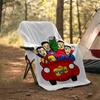 The Wiggles Theme Printed Blanket - Perfect for Couch, Bed, Travel & Outdoor Use | Machine Washable, Cozy & Durable.