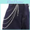 Hip Hop Metal Chain Belt With Lobster Lock For Men And Women Stylish Waist Jewelry