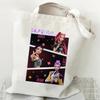 Kpop Witch Hunters Printed Canvas Bag Large Capacity Women's Daily Shopping Bag KTB