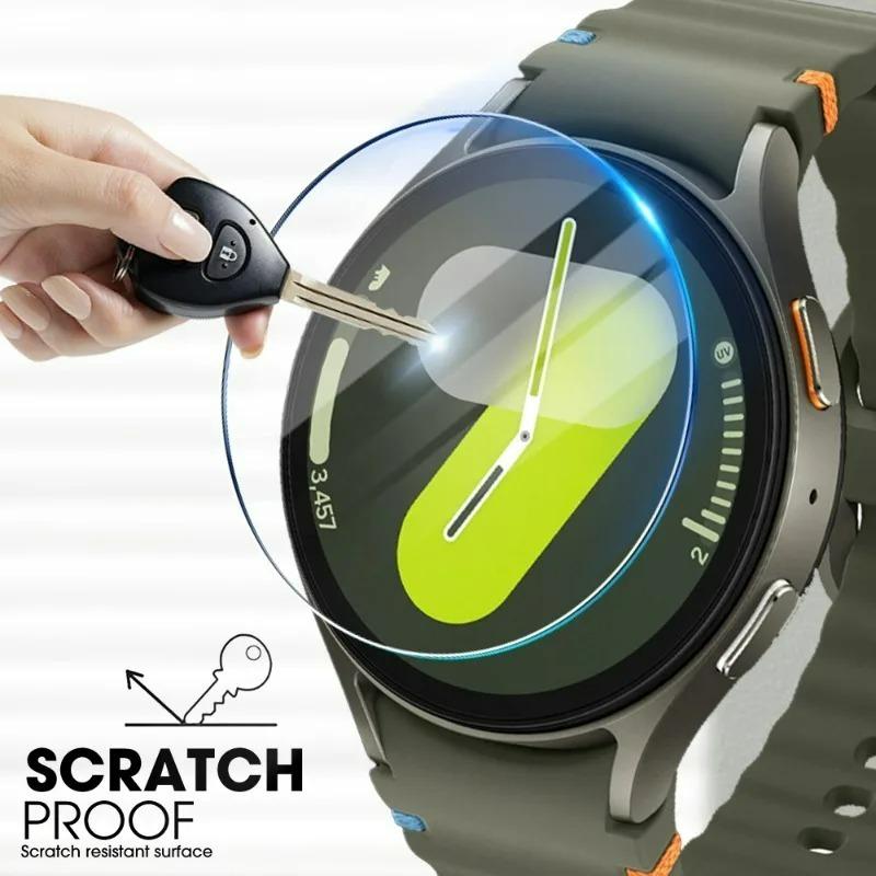 For Galaxy Watch 7 6 5 4 Screen Protector Tempered Glass Film HD Full Cover 40mm 44mm Ultra 47mm Classic Protective Screen Film