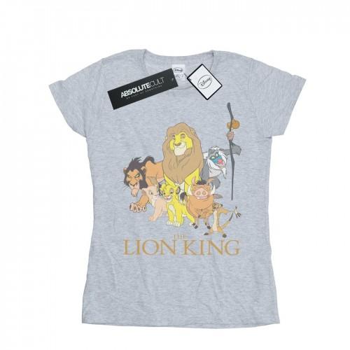 

Disney Womens/Ladies The Lion King Group Cotton T-Shirt XXL білий