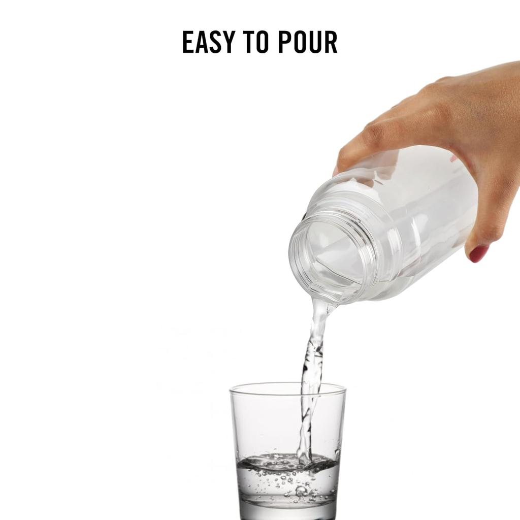 CELLO H2O Nerozbitná láhev na vodu 1L s nepropustným silikonovým těsněním pro posilovnu, cestování a každodenní použití v křišťálově čistém designu