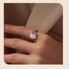 Yinziyun S925 Sterling Silver Romantic Christmas Apple Open Ring Gift