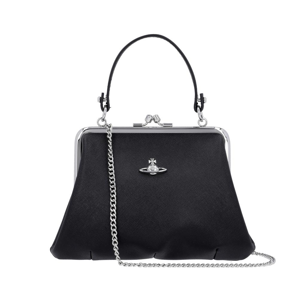 

Vivienne Westwood Granny Saffiano Frame Pulse Chain Tote Bag N401 4b010007w S002 4B010007W S0021 N401