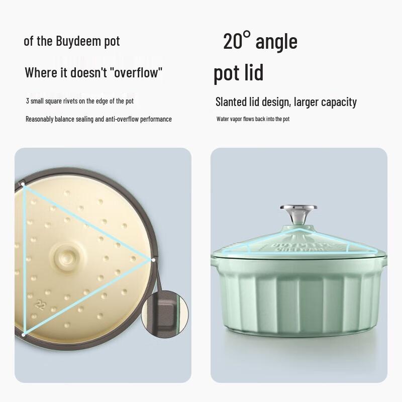 Buydeem 22cm Enamel Stewpot