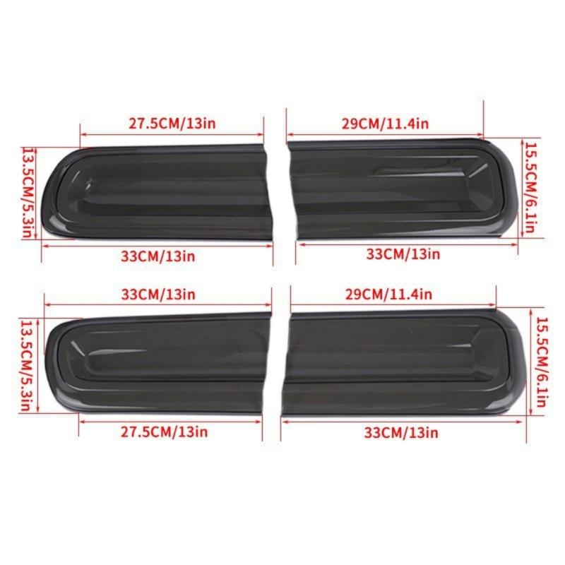 Protective Cover Tail Lights 2015 to 2024 Smoked Design for Style and Safety